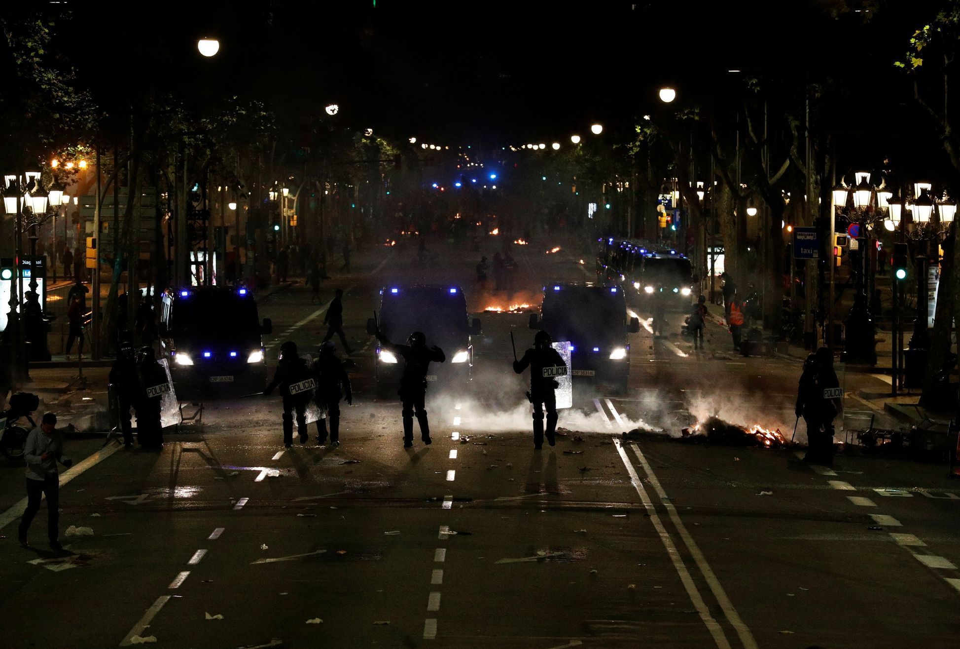 Protesty v Barceloně