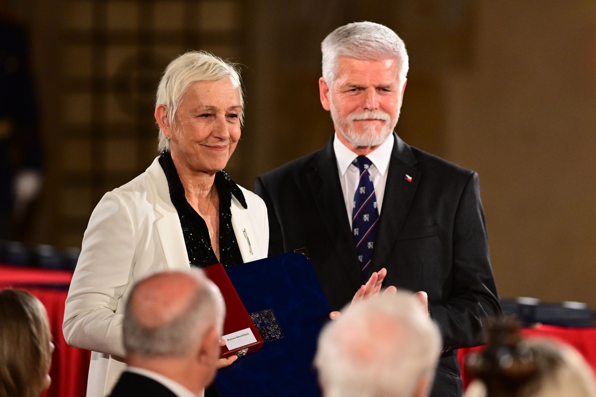 Petr Pavel, prezident, Martina Navrátilová, tenistka, sportovkyně
