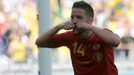 Dries Mertens slaví branku Belgie na MS 2014