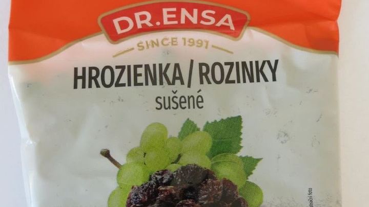 Inspektoři našli v rozinkách Dr.Ensa zakázaný minerální olej. Nejezte je, varují; Zdroj foto: SZPI
