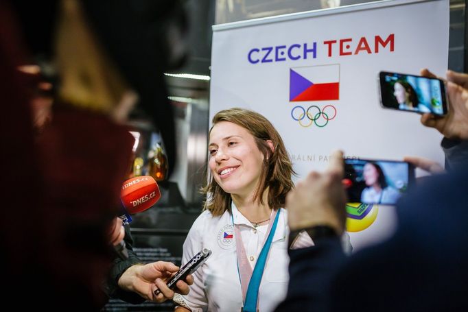 Eva Samková v Českém domě na ZOH 2018