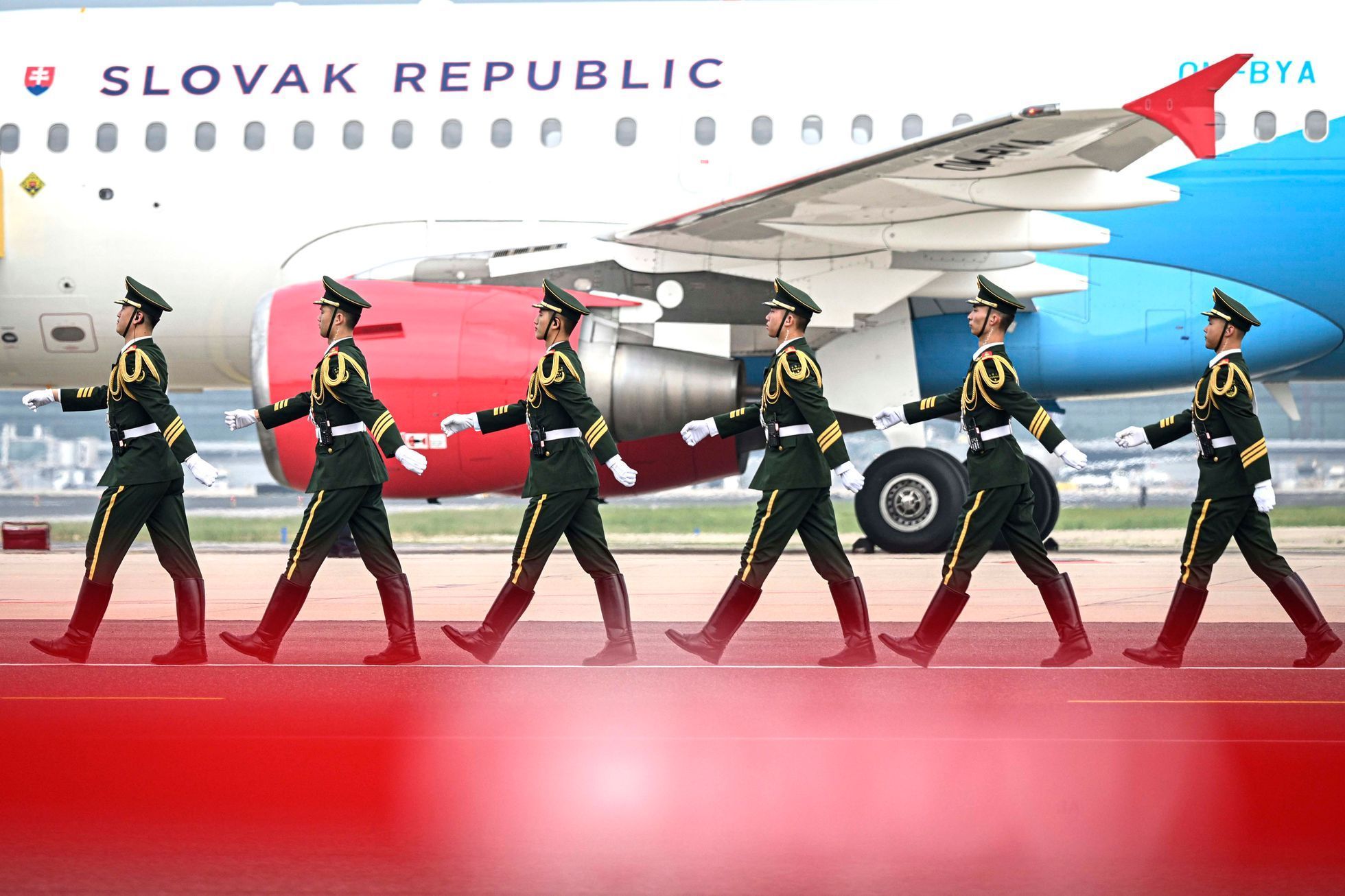 Čína, Peking, vojenská přehlídka, nácvik, výročí, II. světová válka, armáda, letadla, Fico, Vučič