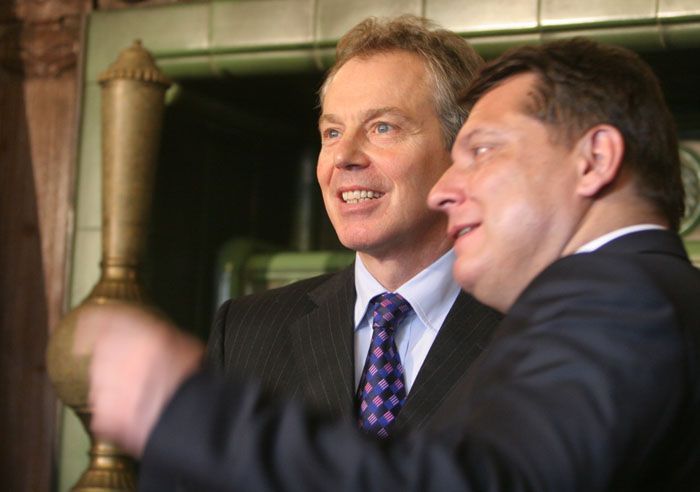 Tony Blair a Jiří Paroubek