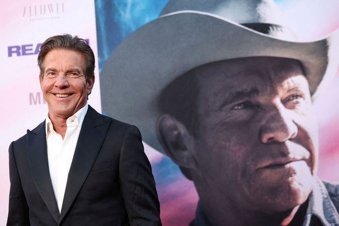 Herec Dennis Quaid na premiéře filmu Reagan.