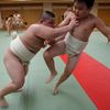 Bije až o šest let starší chlapce. Malý zápasník sumo je dvakrát větší než jeho vrstevníci