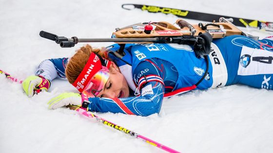 Gabriela Koukalová vložila do finiše štafety v Ruhpoldingu všechny síly a vydřela českému kvartetu šesté místo.