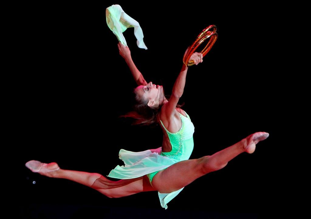 MS v moderní gymnastice Moskva - galapředstavení (Jevgenija Kanajevová)