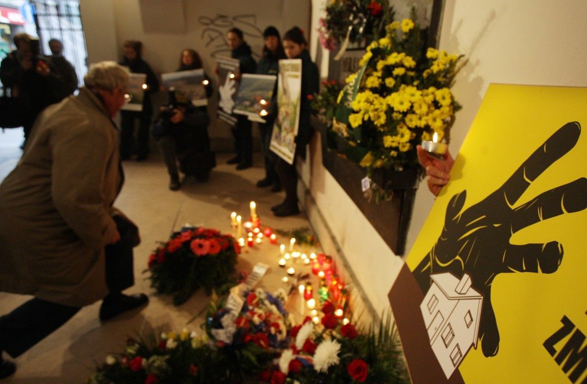 Oslavy 17. listopadu na Národní třídě - 21 let poté