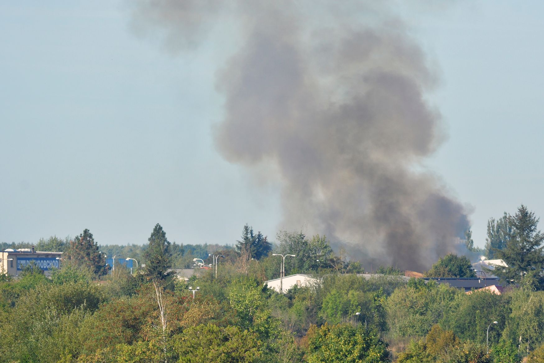 Požár ubytovny v Plzni-Karlově