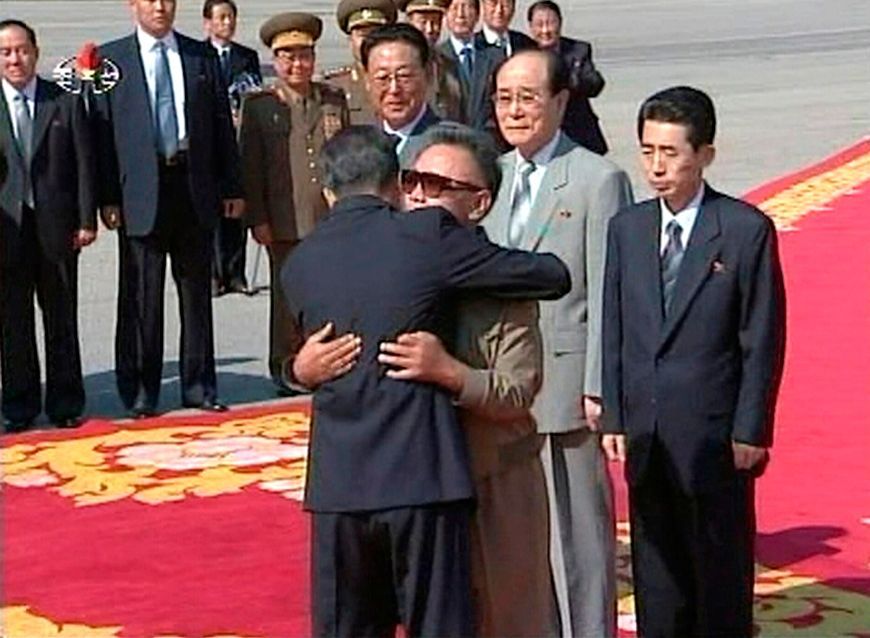 Wen Ťia-pao a Kim Čong-il