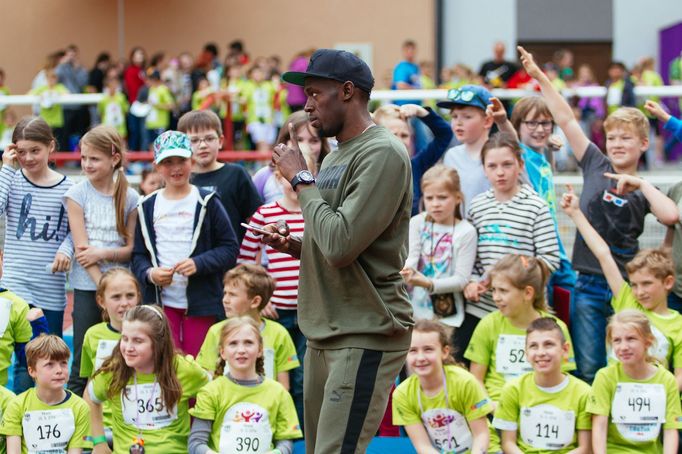 Usain Bolt na Čokoládové tretře 2016