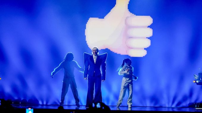 Joost Klein se do finále Eurovize dostal se skladbou nazvanou Europapa. Foto: ČTK / AP