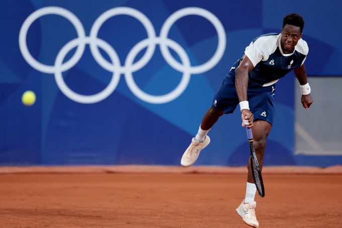 OH 2024 v Paříži: Gaël Monfils trénuje na kurtech Roland Garros