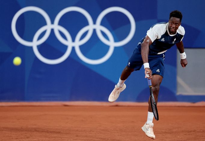 OH 2024 v Paříži: Gaël Monfils trénuje na kurtech Roland Garros