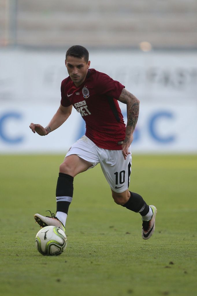 Nicolae Stanciu v zápase 4. ligového kola Teplice - Sparta.