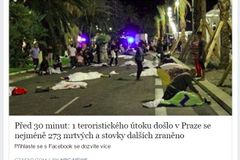 Falešné zprávě o teroristickém útoku v Praze naletěly na Facebooku tisíce Čechů