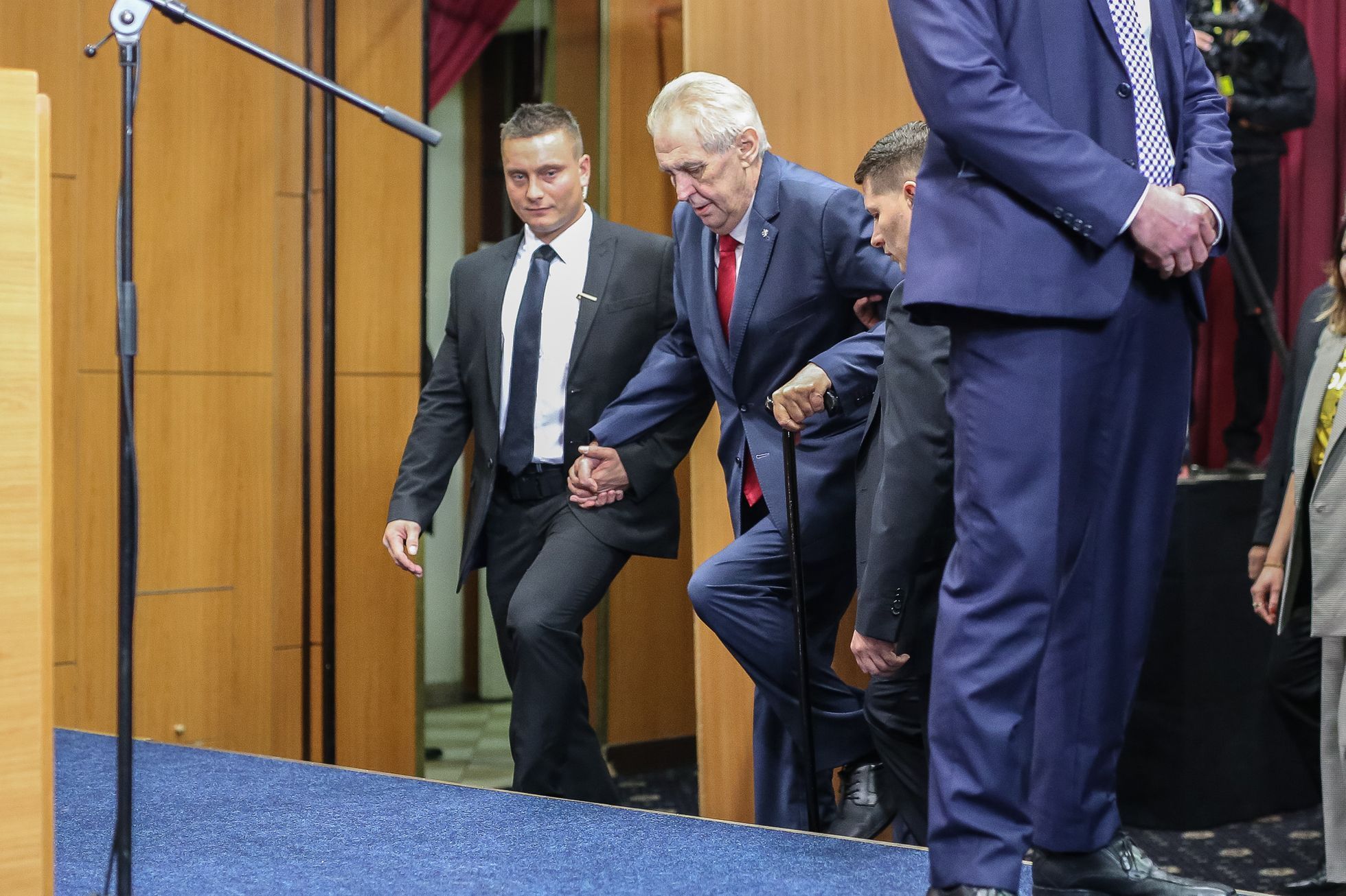 Štáb Miloše Zemana - celý den