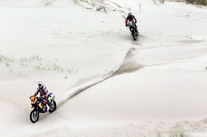 Rallye Dakar, 11. etapa: Cyril Després, KTM a Joan Bort Barreda, Husqvarna