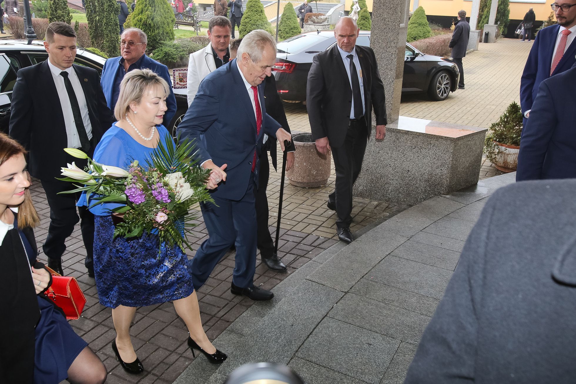 Štáb Miloše Zemana - celý den