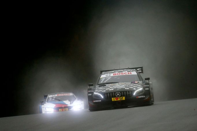 Sébastien Ogier ve voze Mercedes-AMG C 63 DTM v závodě DTM na Red Bull Ringu 2018.