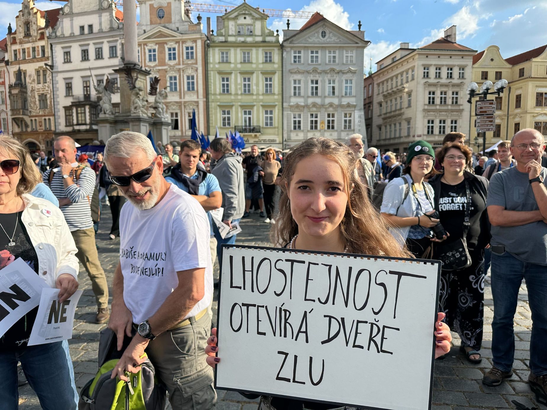 Demonstrace Milion chvilek Staroměstské náměstí