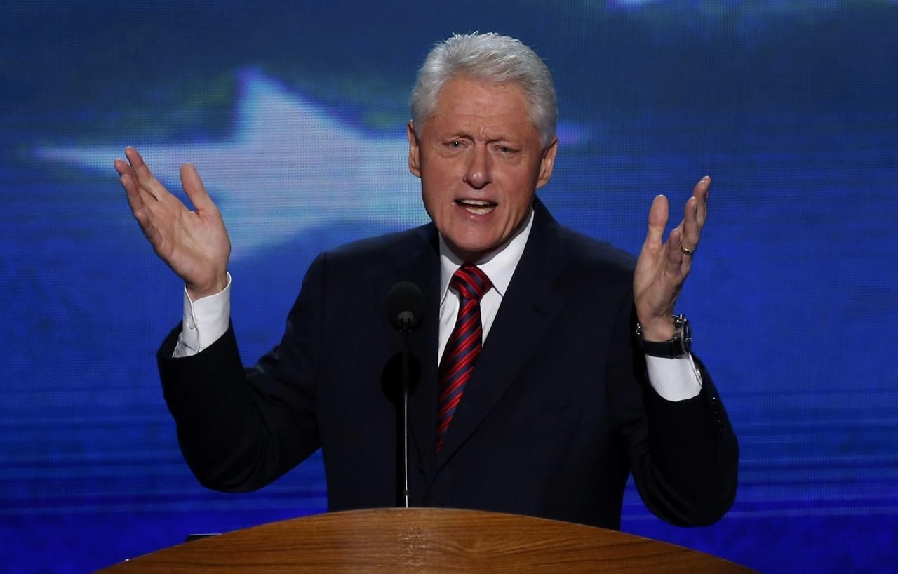 Bill Clinton na sjezdu Demokratické strany