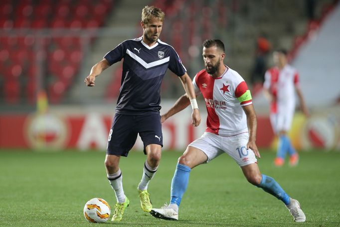 EL: Slavia vs. Bourdeaux: Jaroslav Plašil, Josef Hušbauer