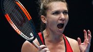 Simona Halepová ve třetím kole Australian Open. Výraz hovoří za vše. Světová jednička musela na kurtu strávit neuvěřitelné tři hodiny a 44 minut.