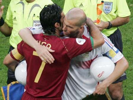 Francie - Portugalsko: Zidane a Figo