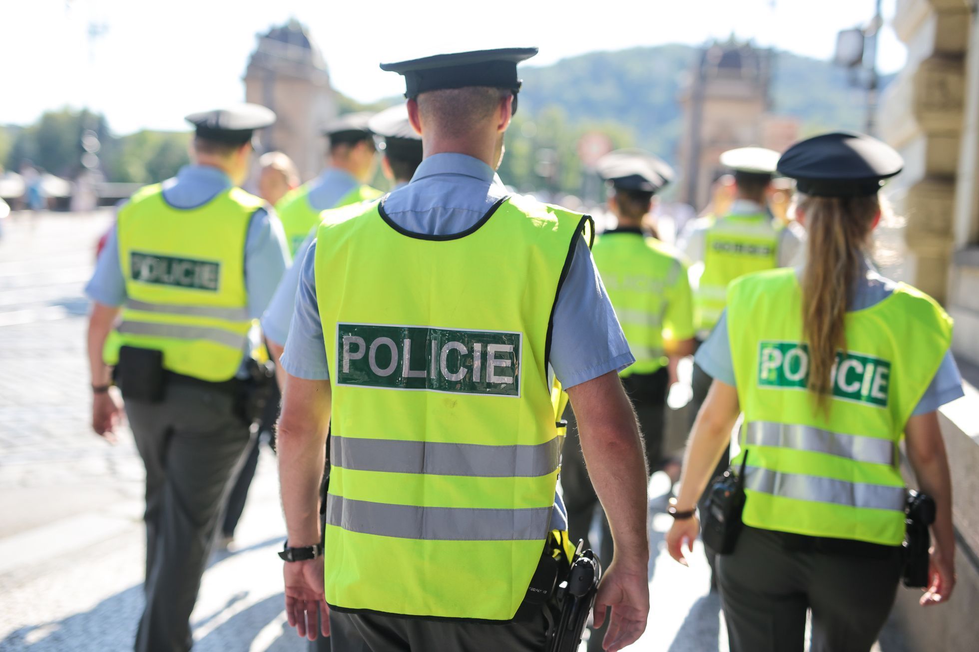 Demonstrace za zákon o sociálním bydlení, Praha - policie, policisté