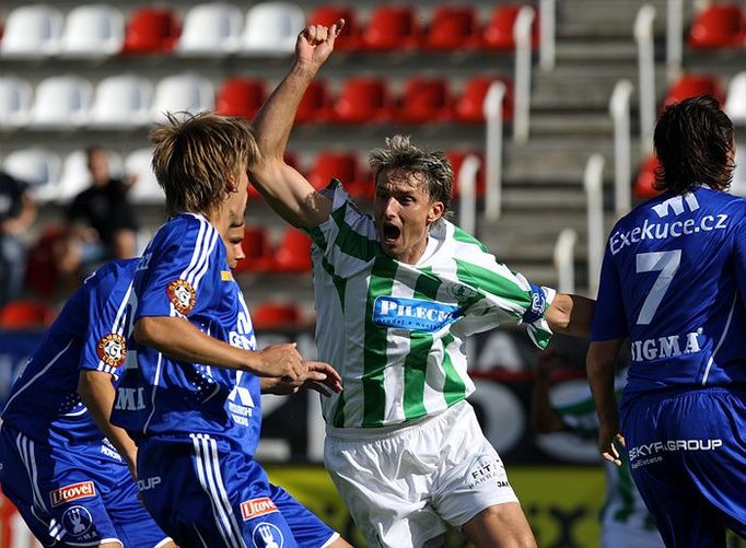 Radost Bohemians Praha. Zásluhou vlastního gólu Ordoše se srovnalo skóre na 1:1.