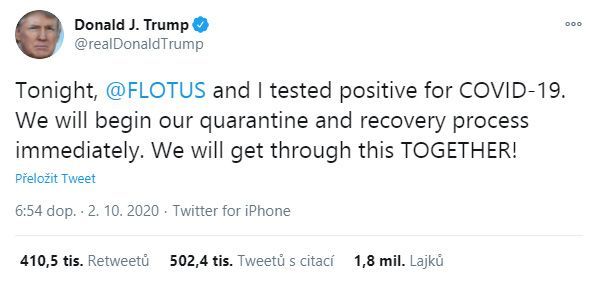 Trump - tweet - Koronavirus