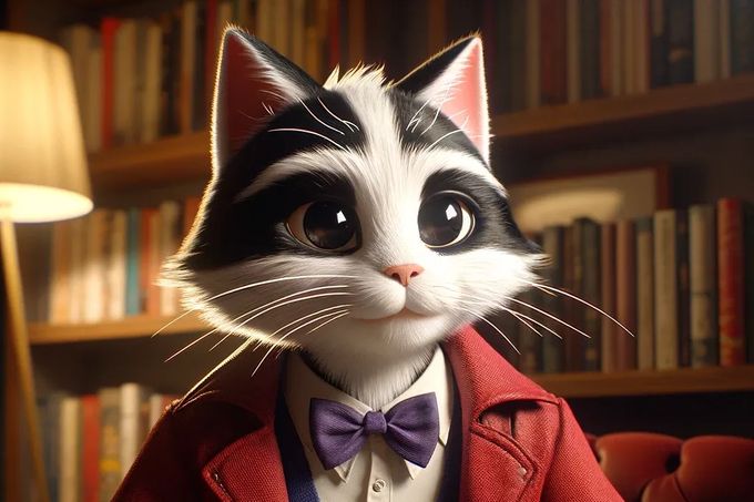 Myšpulín ze Čtyřlístku. Ilustrační obraz vygenerovaný pomocí umělé inteligence.