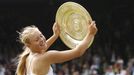 FILE PHOTO: Tennis - 2004 Wimbledon Championships - All England Club - July 3, 2004  Maria Sharapova of Russia celebrates as she wins Wimbledon  Action Images via Reuters