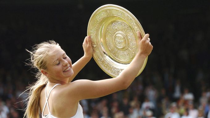 Maria Šarapovová po vítězném Wimbledonu