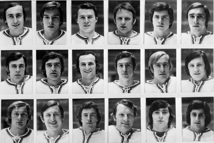 Hokejové mužstvo pro Zimní olympijské hry v Innsbrucku 1976