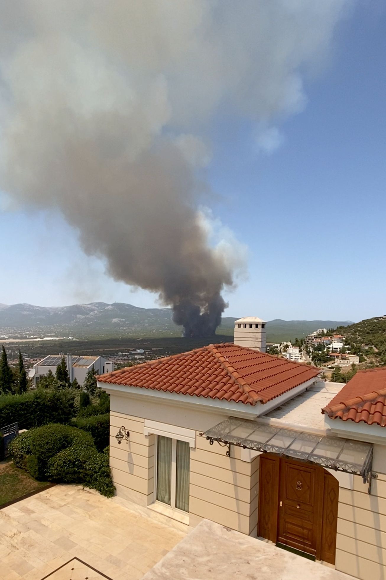 Požáry, Řecko, oheň, kouř