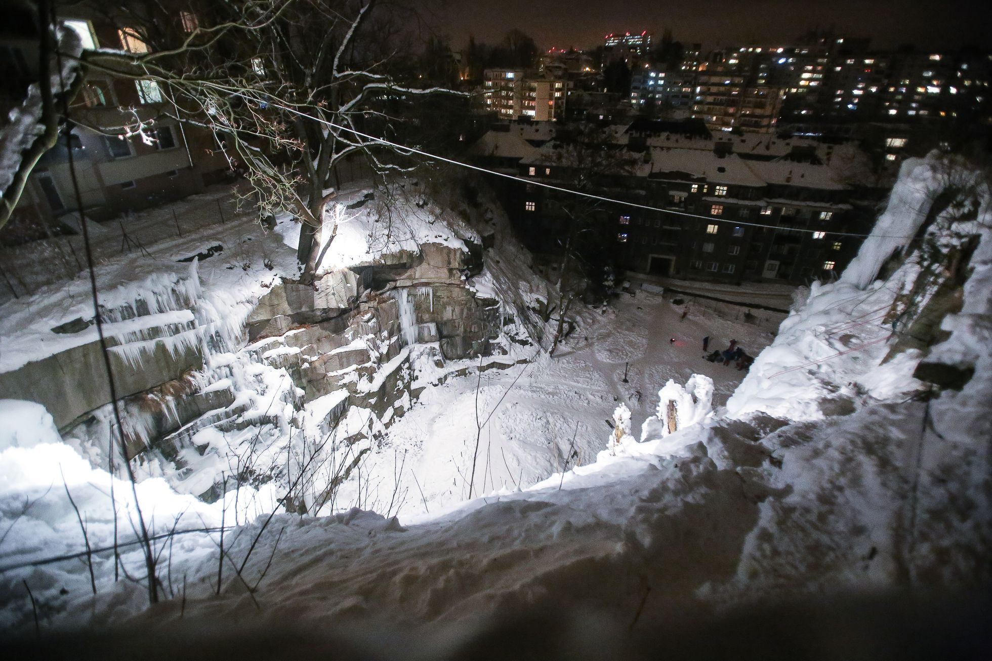 Umělá ledová stěna v Liberci