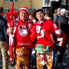 Rakouští fanoušci na hokejovém MS 2022 v Tampere