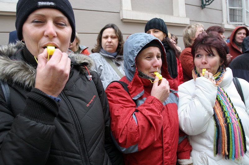 Demonstrace učitelů