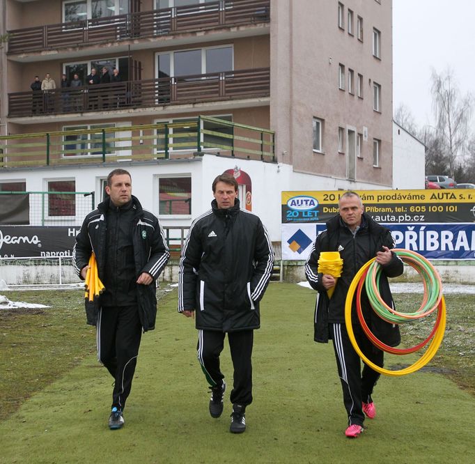 František Straka na prvním tréninku v Příbrami