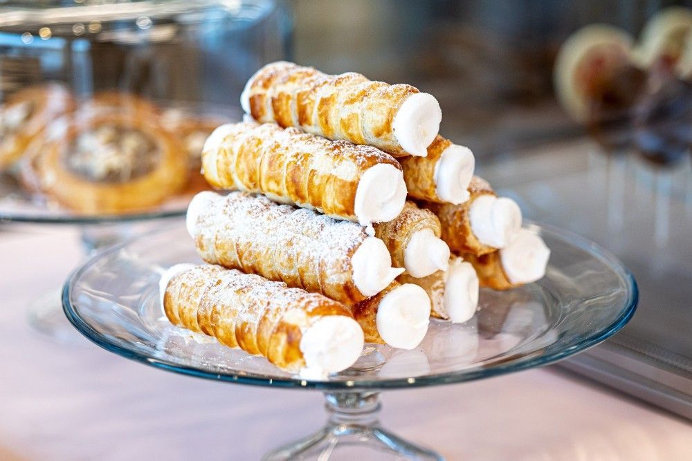 Cukrárna Povidloň Lipno kremrole zákusek