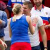 Fed Cup, ČR-Francie: Petra Kvitová a její přítel Radek Meidl