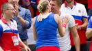 Fed Cup, ČR-Francie: Petra Kvitová a její přítel Radek Meidl