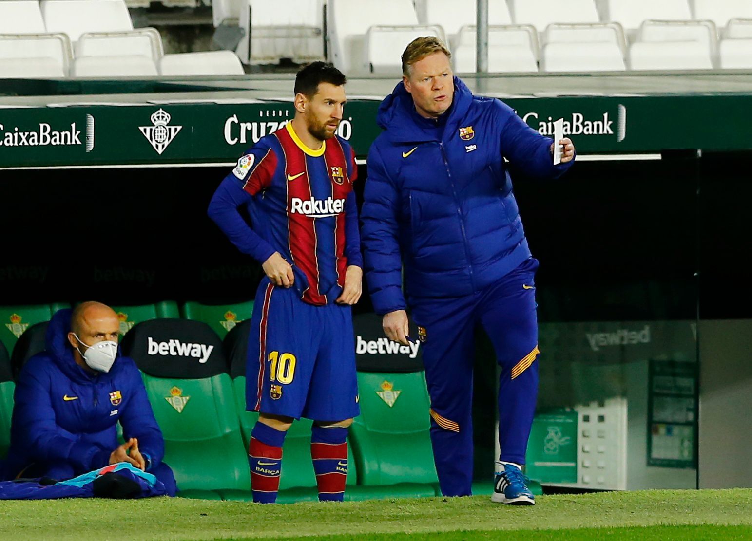 Lionel Messi a Ronald Koeman, FC Barcelona
