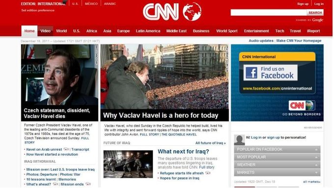 Václav Havel zemřel. Česká i světová média se převlékla do černého