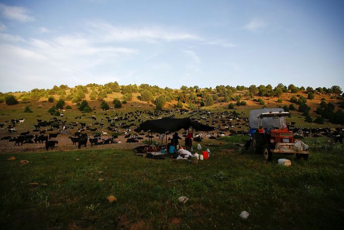 Život nomádských pastevců v turecké provincii Konya