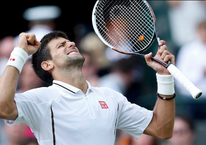 Wimbledon 2013 (Novak Djokovič po utkání s Berdychem)