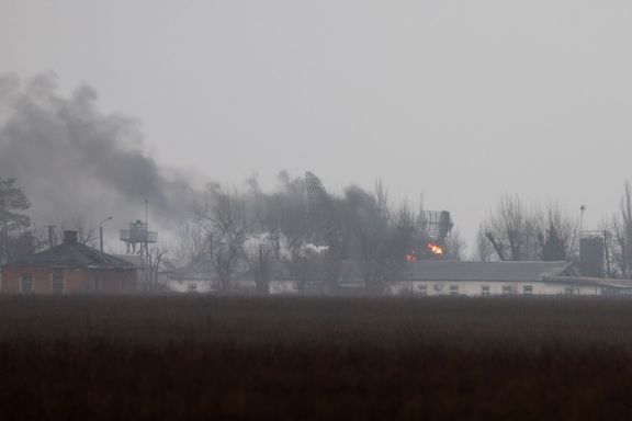 Výbuch u Mariupolu.