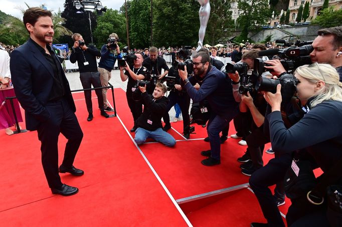 Daniel Brühl na karlovarském festivalu.